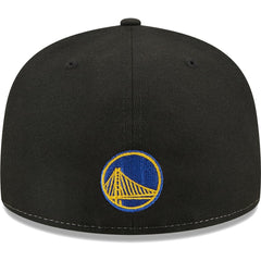 Golden State Warriors Pop Front 59FIFTY Fitted Hat for sale Black/Royal | New Era