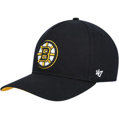 Boston Bruins '47 Primary Hitch Snapback Hat - Black - NHL 200021861