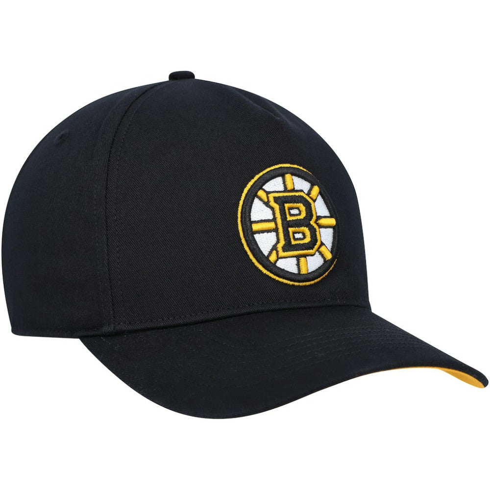 Boston Bruins '47 Primary Hitch Snapback Hat - Black - NHL 200021861