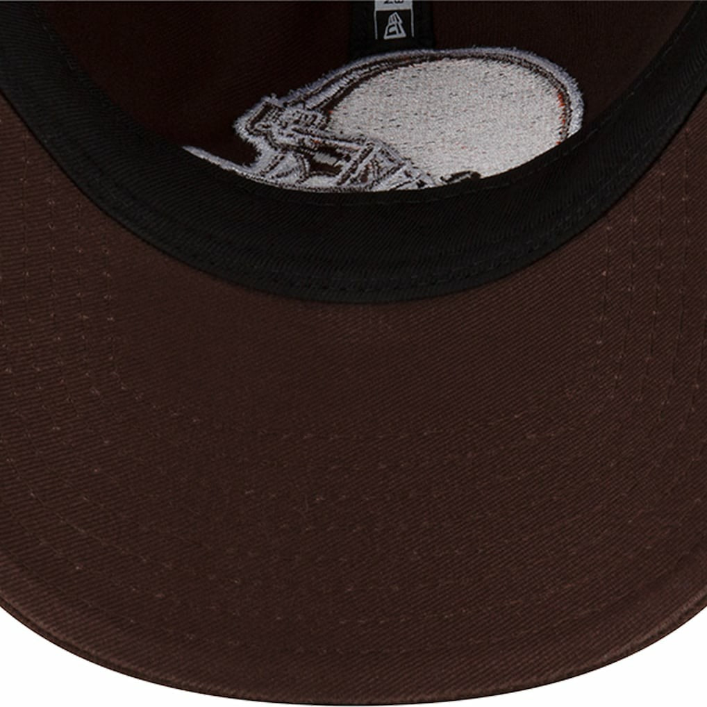 Cleveland Browns New Era Distinct 9TWENTY Adjustable Hat Brown