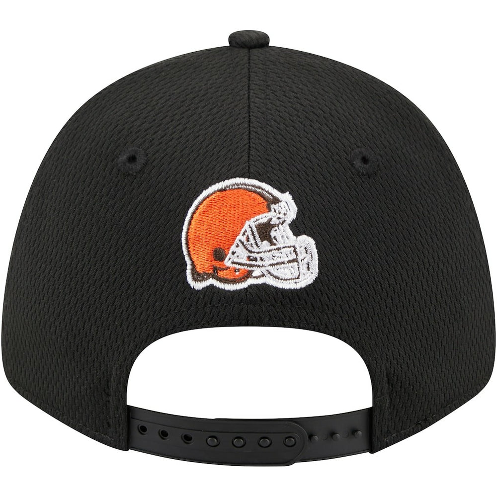 Cleveland Browns New Era Top Visor 9FORTY Adjustable Hat Black