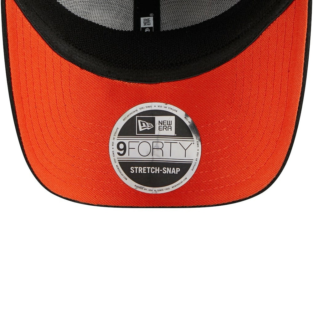 Cleveland Browns New Era Top Visor 9FORTY Adjustable Hat Black