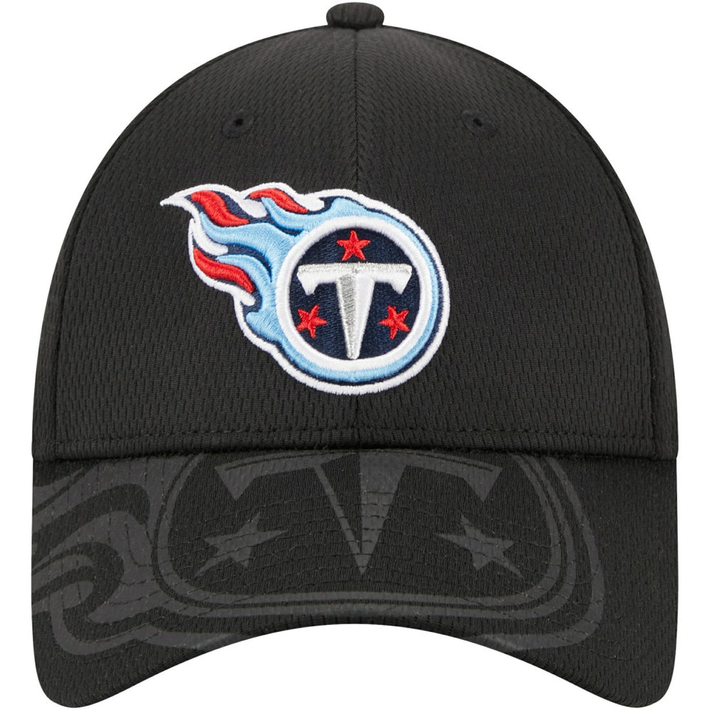 Tennessee Titans New Era Top Visor 9FORTY Adjustable Hat Black