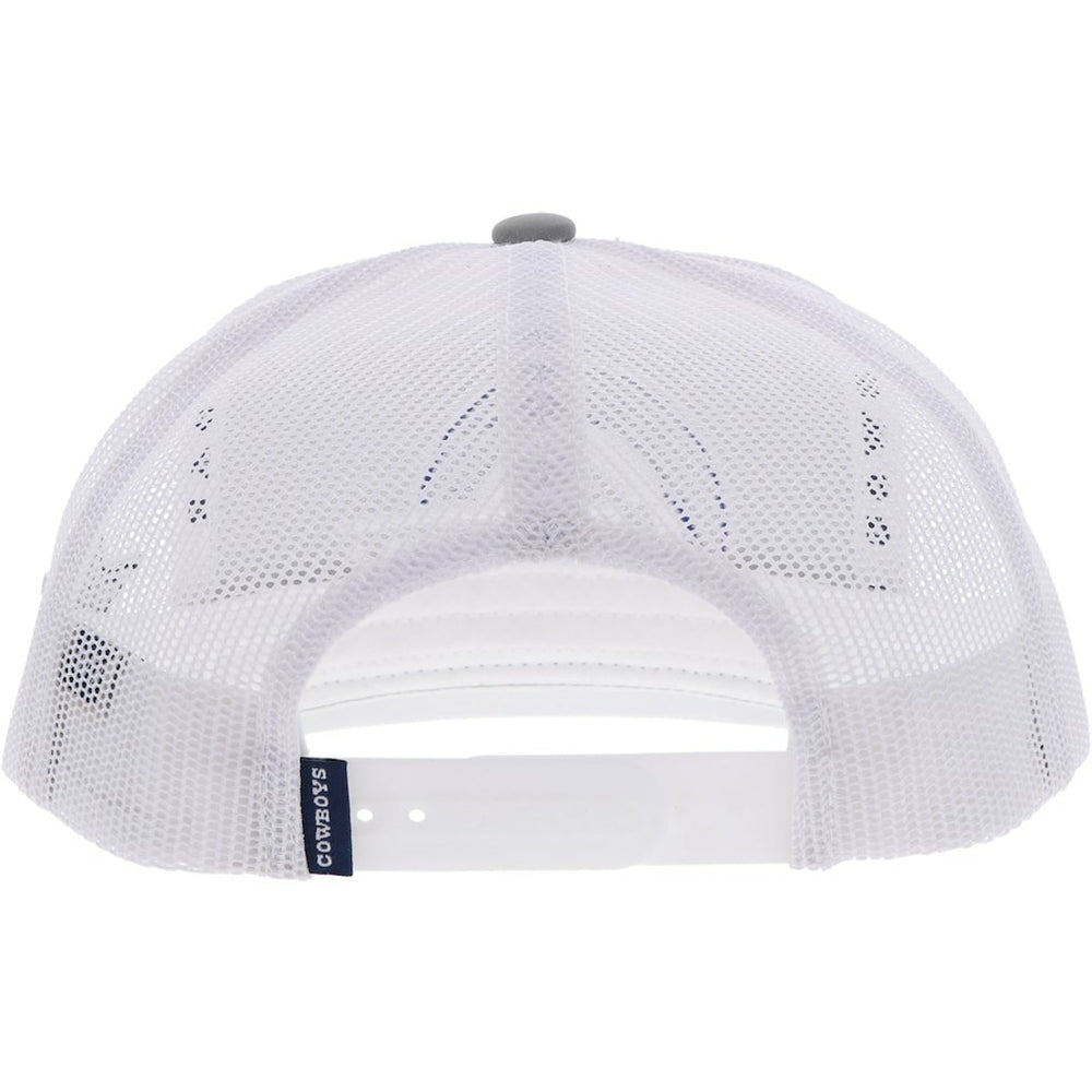 Dallas Cowboys HOOey Youth Logo Trucker Snapback Hat Silver/White