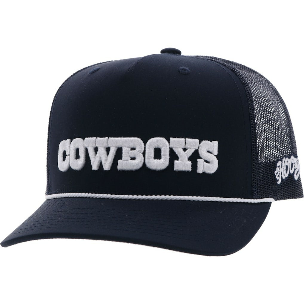 Dallas Cowboys HOOey Wordmark Rope Trucker Adjustable Hat Navy