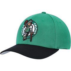Boston Celtics MVP Team Two-Tone 2.0 Stretch-Snapback Hat Kelly Green/Black | Mitchell & Ness Lifestyle