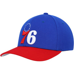 Philadelphia 76ers MVP Team Two-Tone 2.0 Stretch-Snapback Hat Royal/Red | Mitchell & Ness outlet