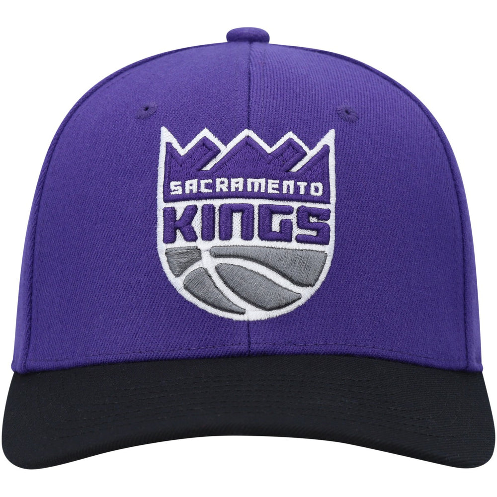 Sacramento Kings MVP Team Two-Tone 2.0 Stretch-Snapback Hat Purple/Black | Mitchell & Ness US