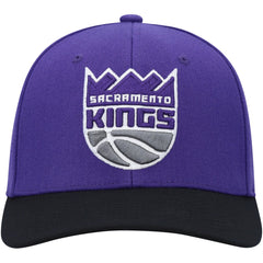 Sacramento Kings MVP Team Two-Tone 2.0 Stretch-Snapback Hat Purple/Black | Mitchell & Ness US