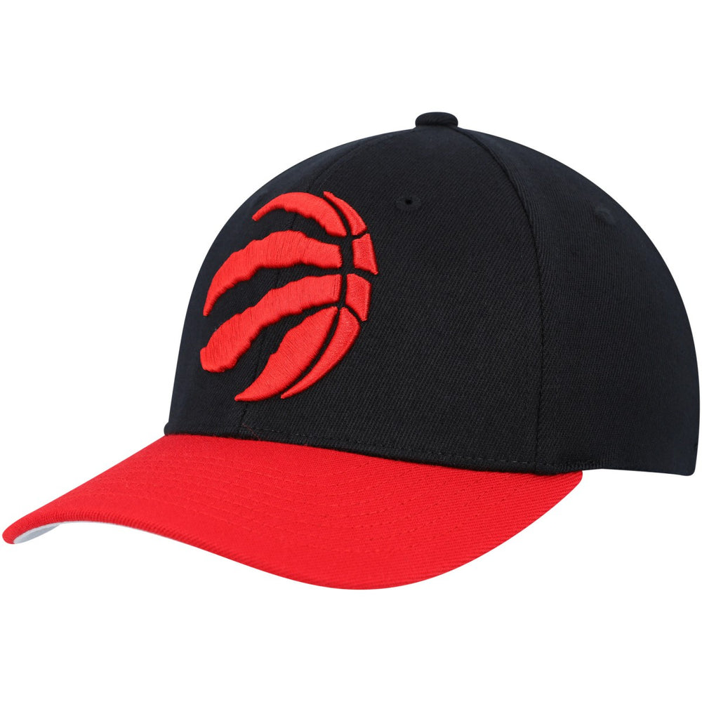 Toronto Raptors MVP Team Two-Tone 2.0 Stretch-Snapback Hat Black/Red | Mitchell & Ness Lifestyle