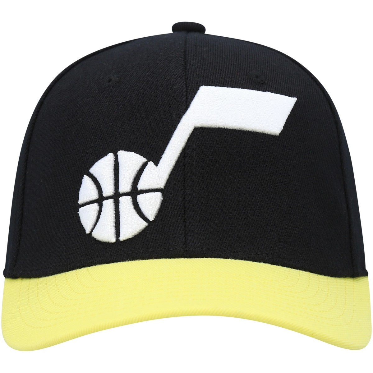 Utah Jazz MVP Team Two-Tone 2.0 Stretch-Snapback Hat Black/Gold | Mitchell & Ness discount