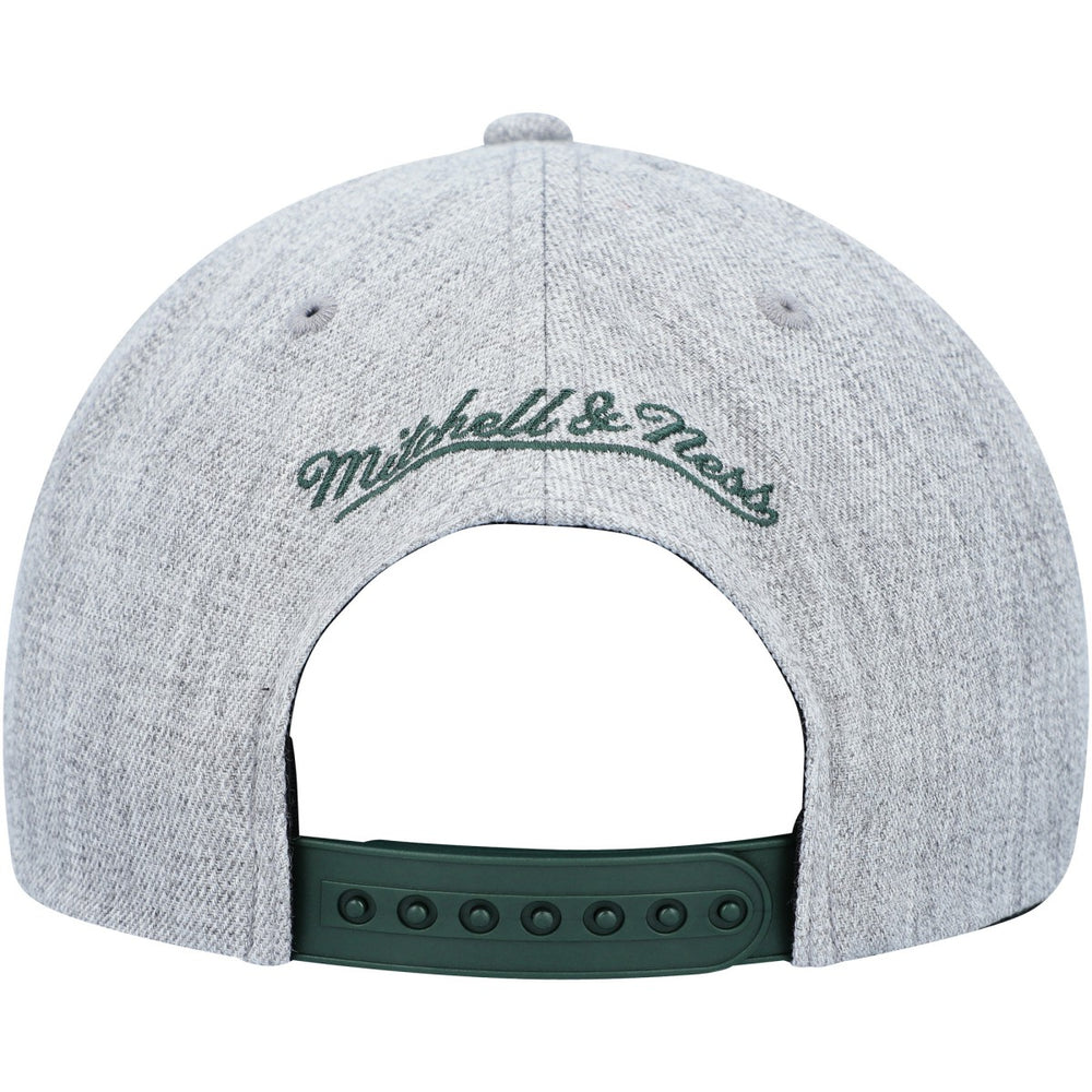 Milwaukee Bucks Hardwood Classics 2.0 Snapback Hat Heather Gray | Mitchell & Ness
