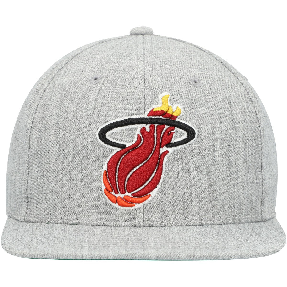 Miami Heat Hardwood Classics 2.0 Snapback Hat Heather Gray | Mitchell & Ness Near Me