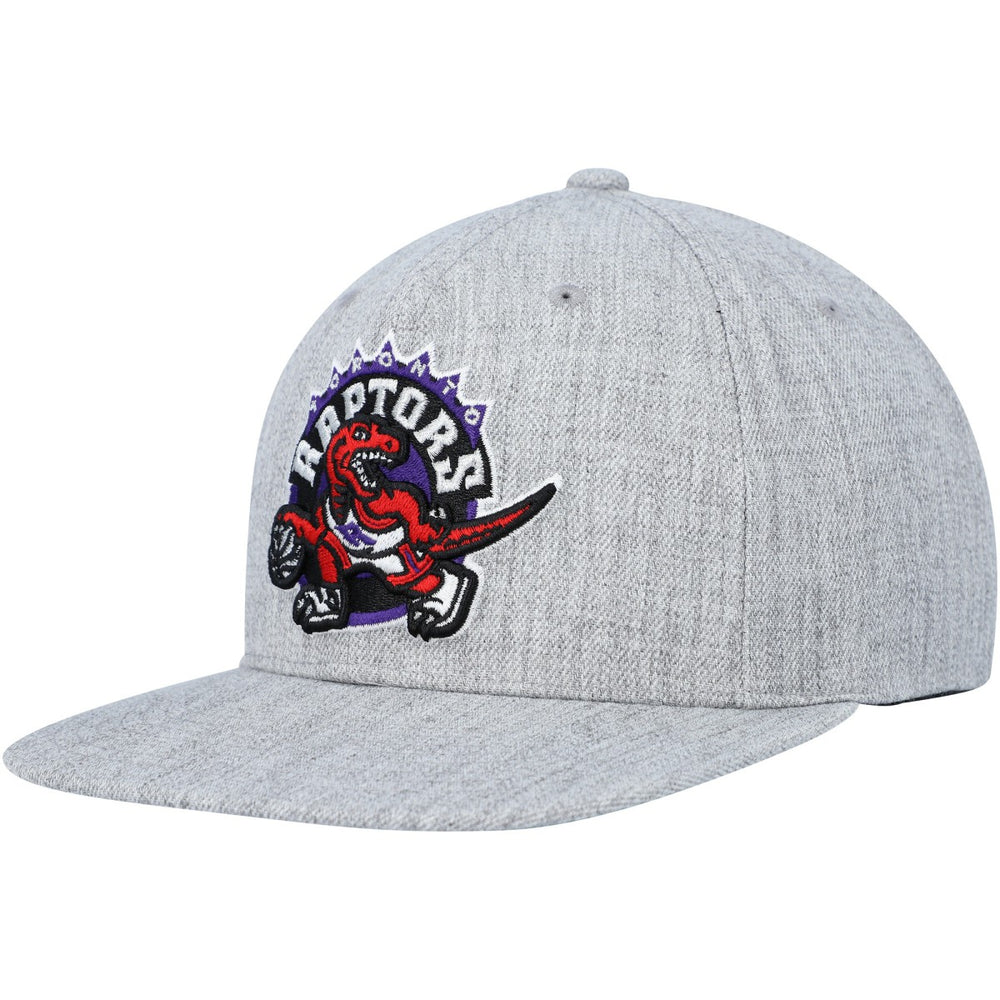 Toronto Raptors Hardwood Classics 2.0 Snapback Hat Heather Gray | Mitchell & Ness Near Me