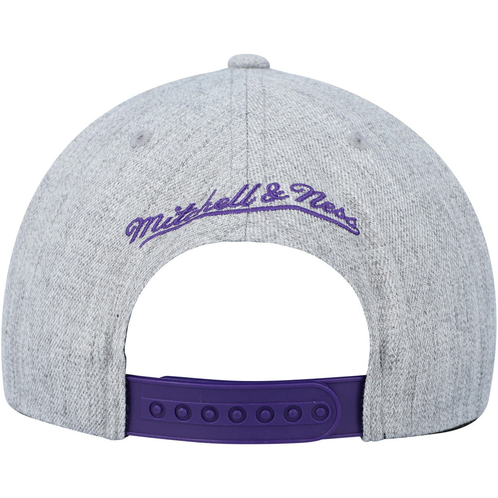 Toronto Raptors Hardwood Classics 2.0 Snapback Hat Heather Gray | Mitchell & Ness Near Me