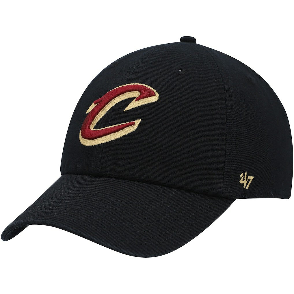 Cleveland Cavaliers '47 Core Logo Clean Up Adjustable Hat for sale Black | 47 brand US