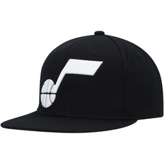 Utah Jazz Ground 2.0 Snapback Hat Black | Mitchell & Ness US