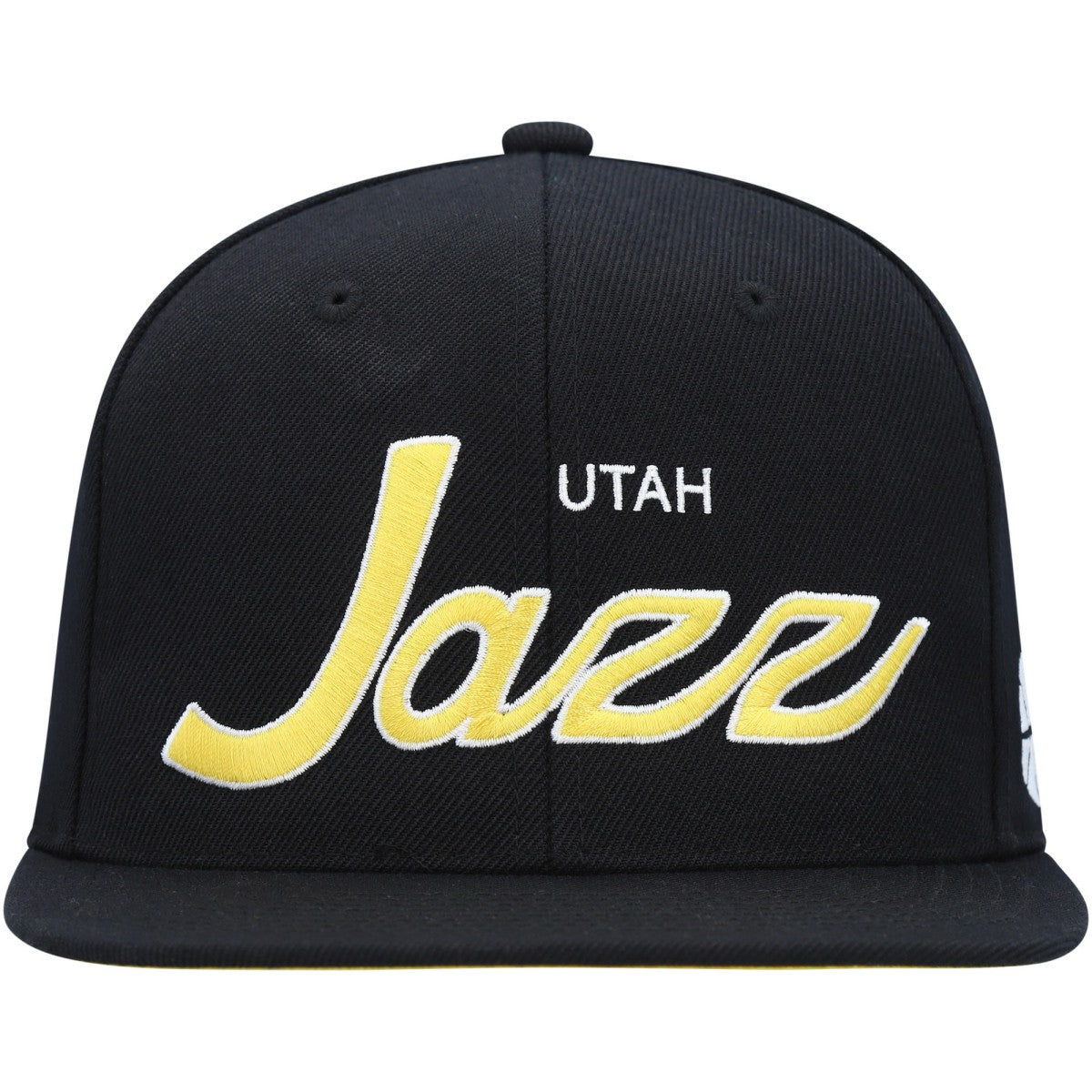 Utah Jazz Hardwood Classics Script 2.0 Snapback Hat Black | Mitchell & Ness Near Me