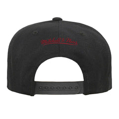 Miami Heat Youth Team Script Snapback Hat Black | Mitchell & Ness for sale
