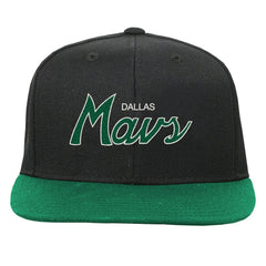 Dallas Mavericks Youth Team Script Snapback Hat for sale Black | Mitchell & Ness Lifestyle