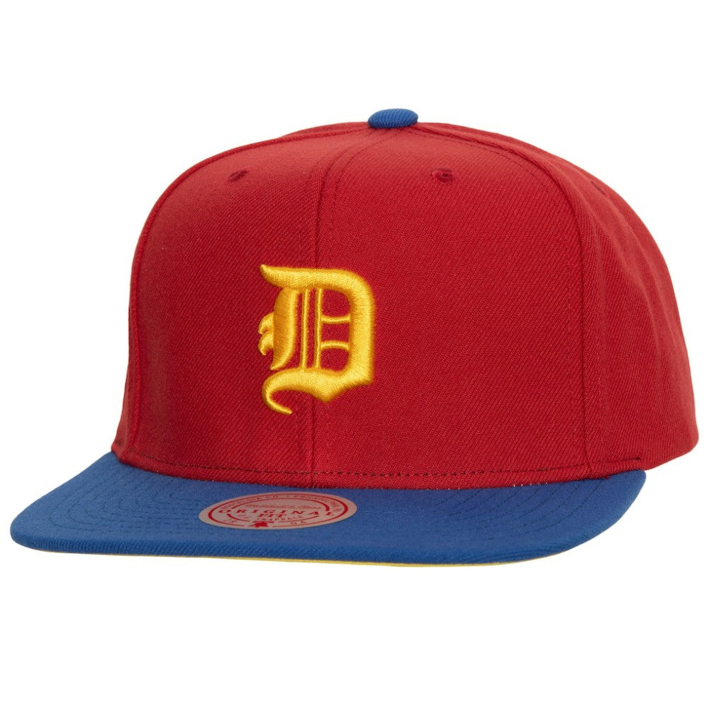 Detroit Tigers Mitchell & Ness Hometown Snapback Hat - Red/Royal - Mitchell & Ness Discount