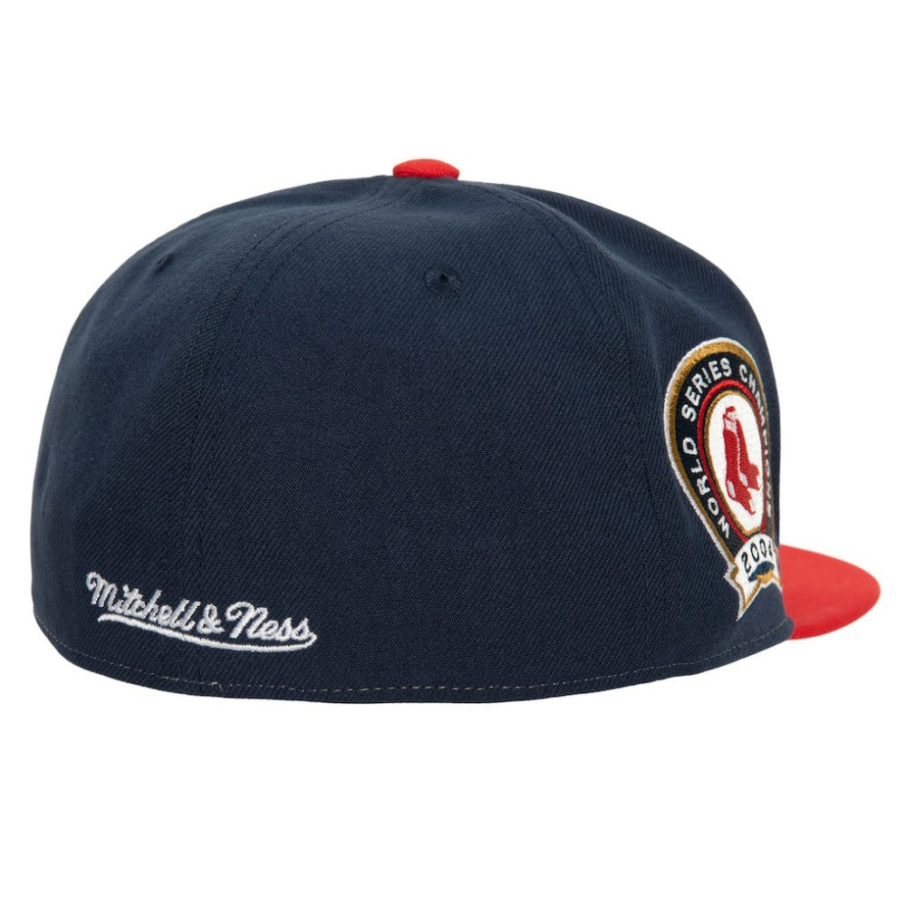 Boston Red Sox Mitchell & Ness Bases Loaded Fitted Hat - Red/ - Mitchell & Ness on Sale