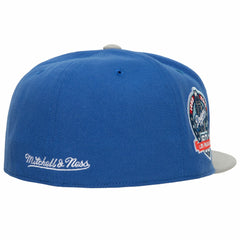 Los Angeles Dodgers Mitchell & Ness Bases Loaded Fitted Hat - Royal/Gray - Mitchell & Ness Discount