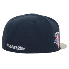 New York Yankees Mitchell & Ness Bases Loaded Fitted Hat - Navy/Gray - Mitchell & Ness Online