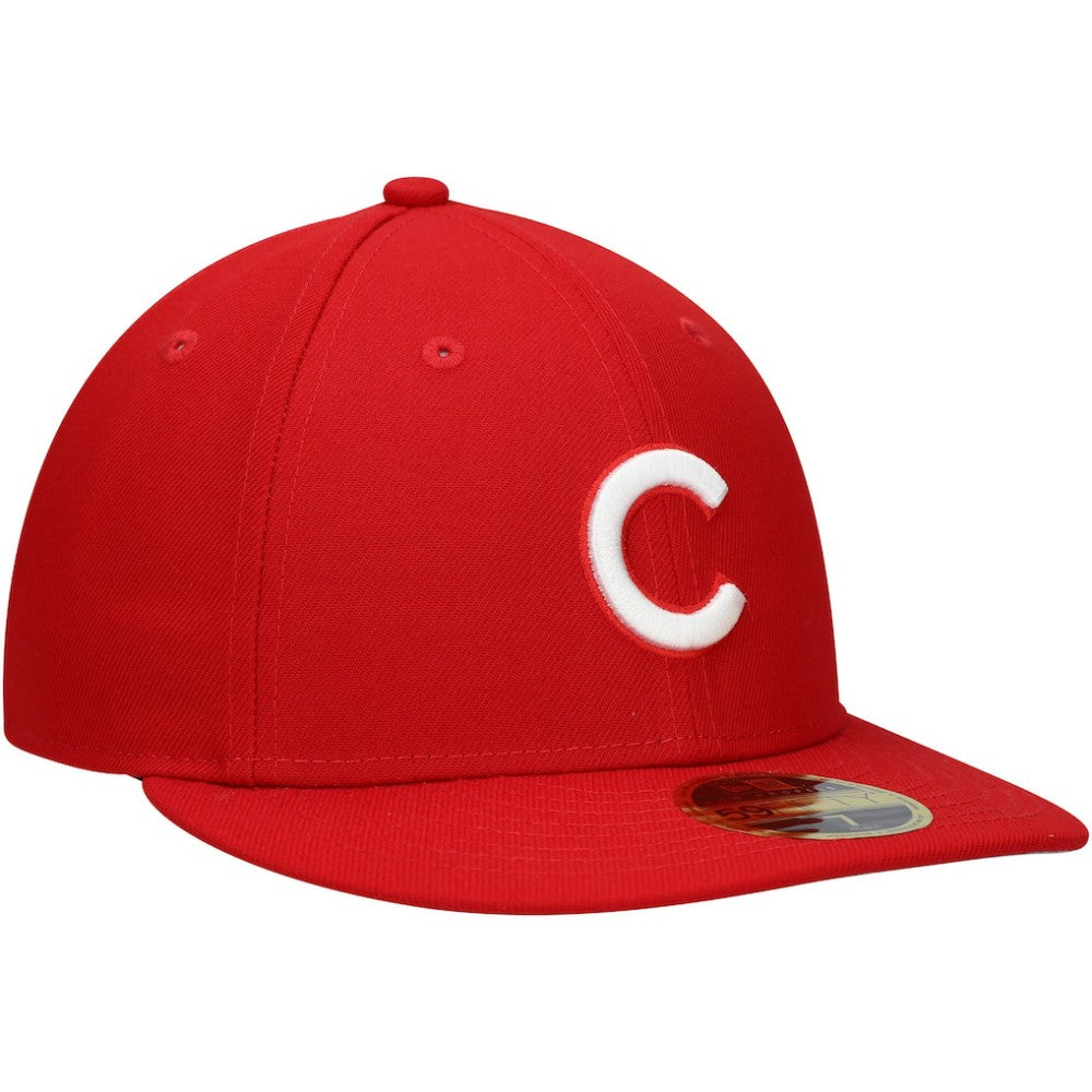 Chicago Cubs New Era Low Profile 59FIFTY Fitted Hat - Scarlet - New Era on Sale
