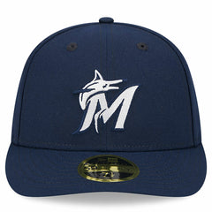 Miami Marlins New Era Oceanside Low Profile 59FIFTY Fitted Hat - Navy - New Era Online