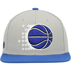 Orlando Magic Hardwood Classics Essentials 2.0 Snapback Hat Gray/Blue | Mitchell & Ness outlet