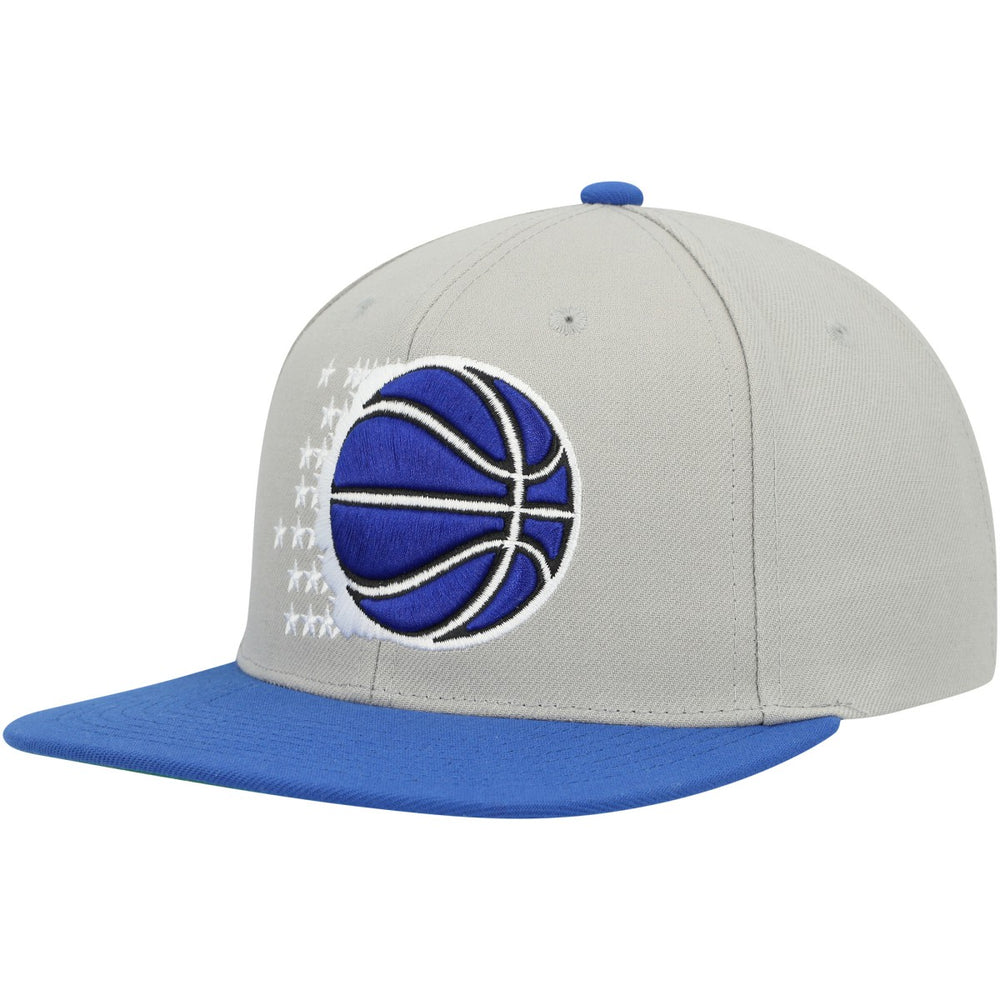 Orlando Magic Hardwood Classics Essentials 2.0 Snapback Hat Gray/Blue | Mitchell & Ness outlet