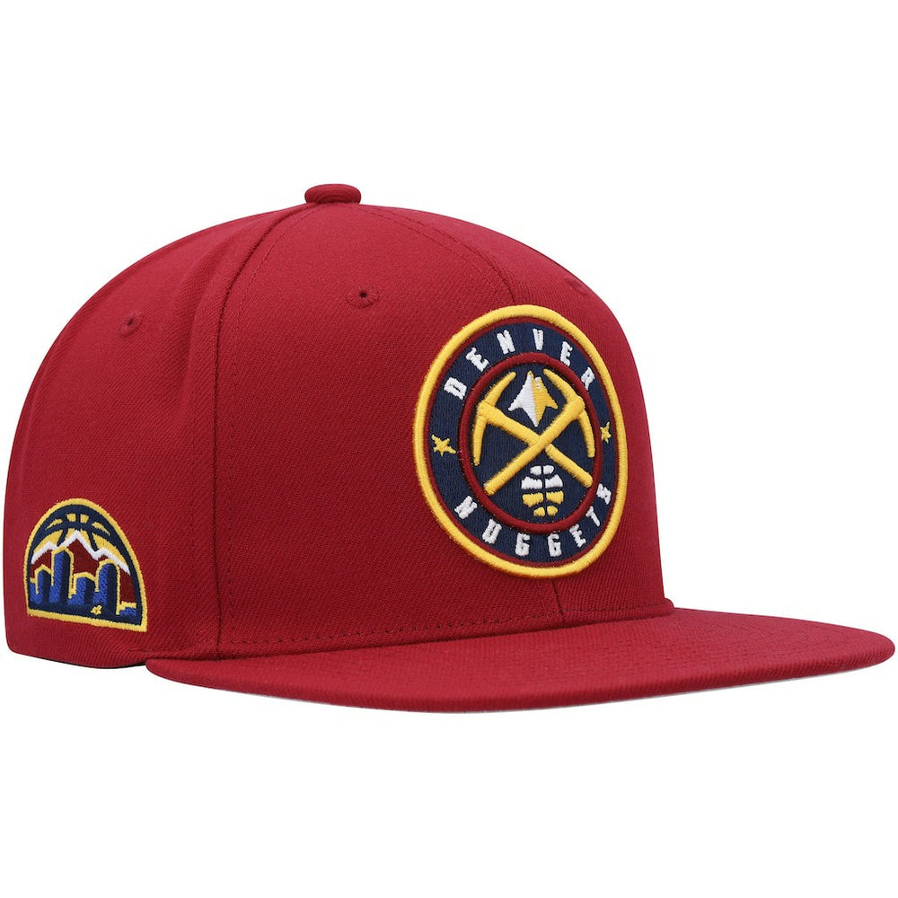 Denver Nuggets Side Core 2.0 Snapback Hat for sale Red | Mitchell & Ness Lifestyle
