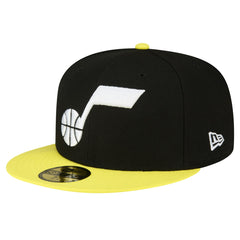 Utah Jazz 2-Tone 59FIFTY Fitted Hat Black/Yellow | New Era for sale
