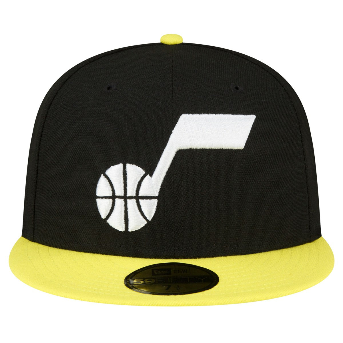 Utah Jazz 2-Tone 59FIFTY Fitted Hat Black/Yellow | New Era for sale