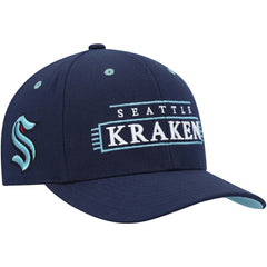 Seattle Kraken Mitchell & Ness LOFI Pro Snapback Hat - Deep Sea Blue - NHL 200023501