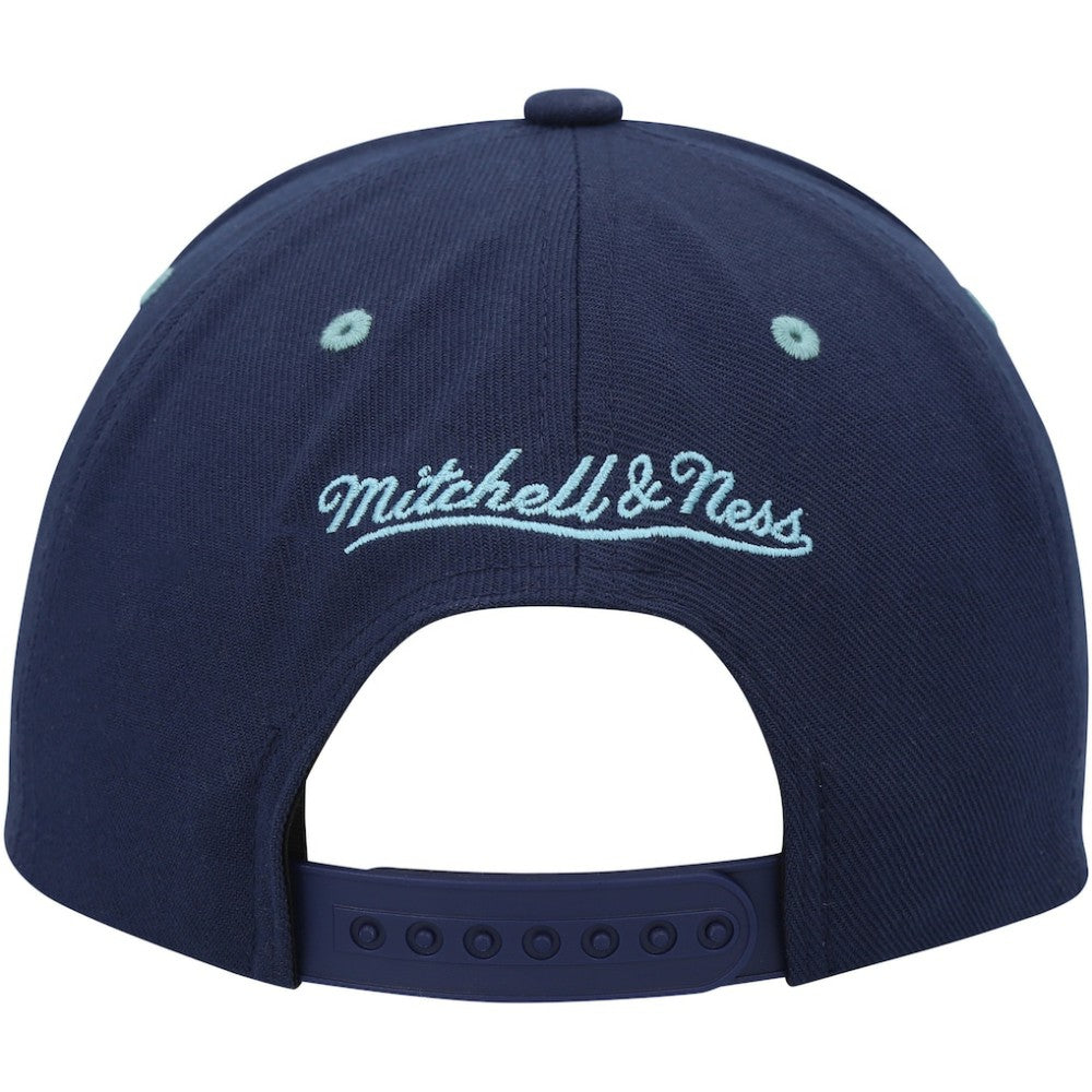 Seattle Kraken Mitchell & Ness LOFI Pro Snapback Hat - Deep Sea Blue - NHL 200023501
