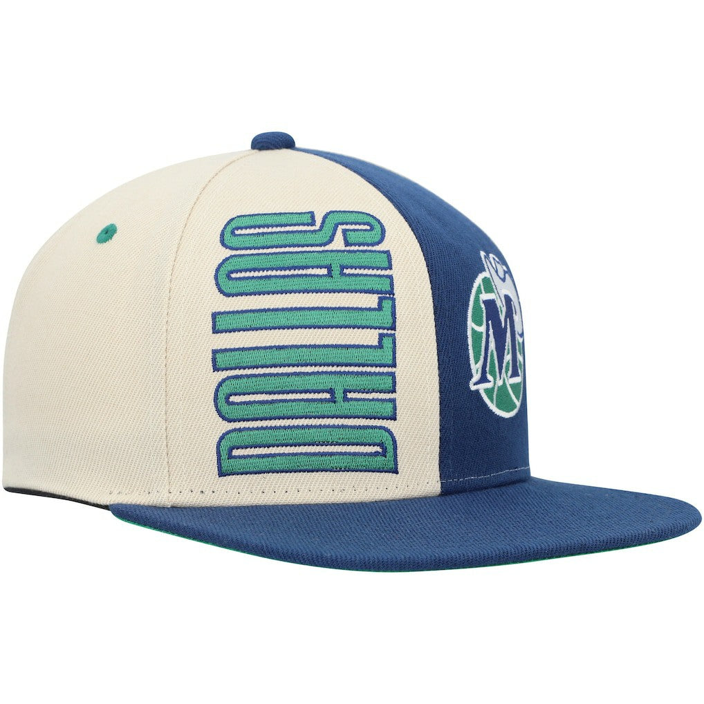 Dallas Mavericks Hardwood Classics Pop Snapback Hat for sale Cream | Mitchell & Ness Near Me