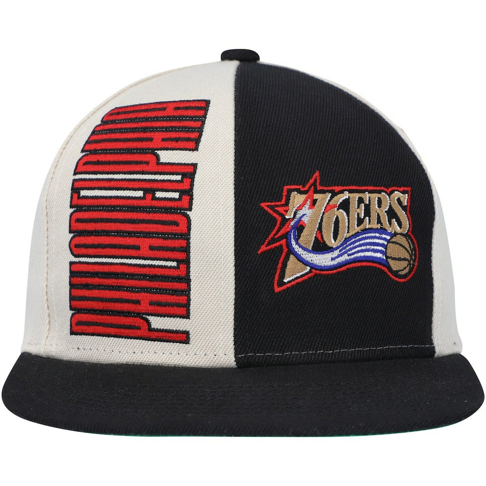 Philadelphia 76ers Hardwood Classics Pop Snapback Hat Cream | Mitchell & Ness online