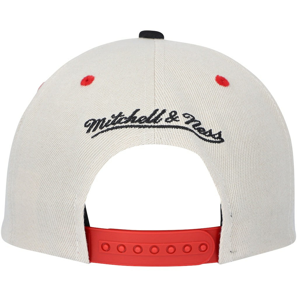 Philadelphia 76ers Hardwood Classics Pop Snapback Hat Cream | Mitchell & Ness online