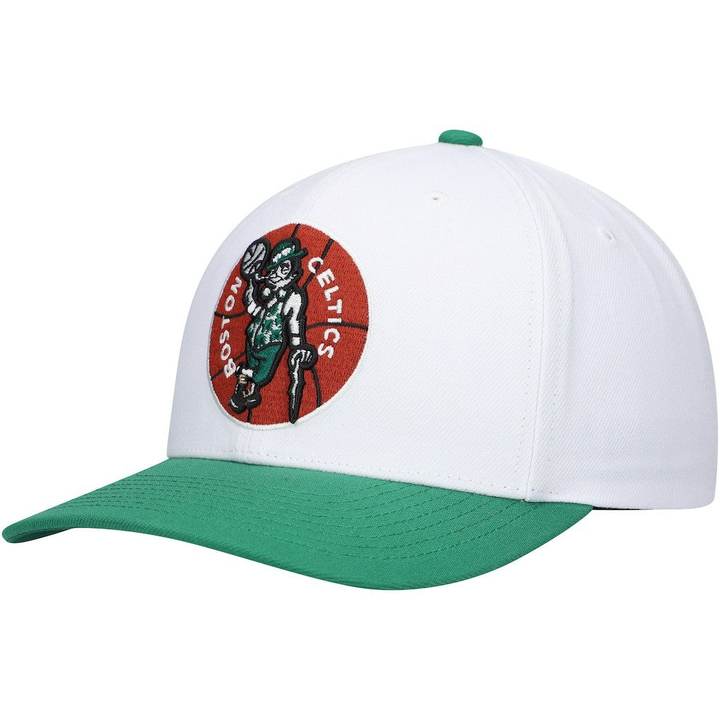 Boston Celtics Hardwood Classics Core 2-Tone 2.0 Pro Snapback Hat White/Green | Mitchell & Ness Near Me