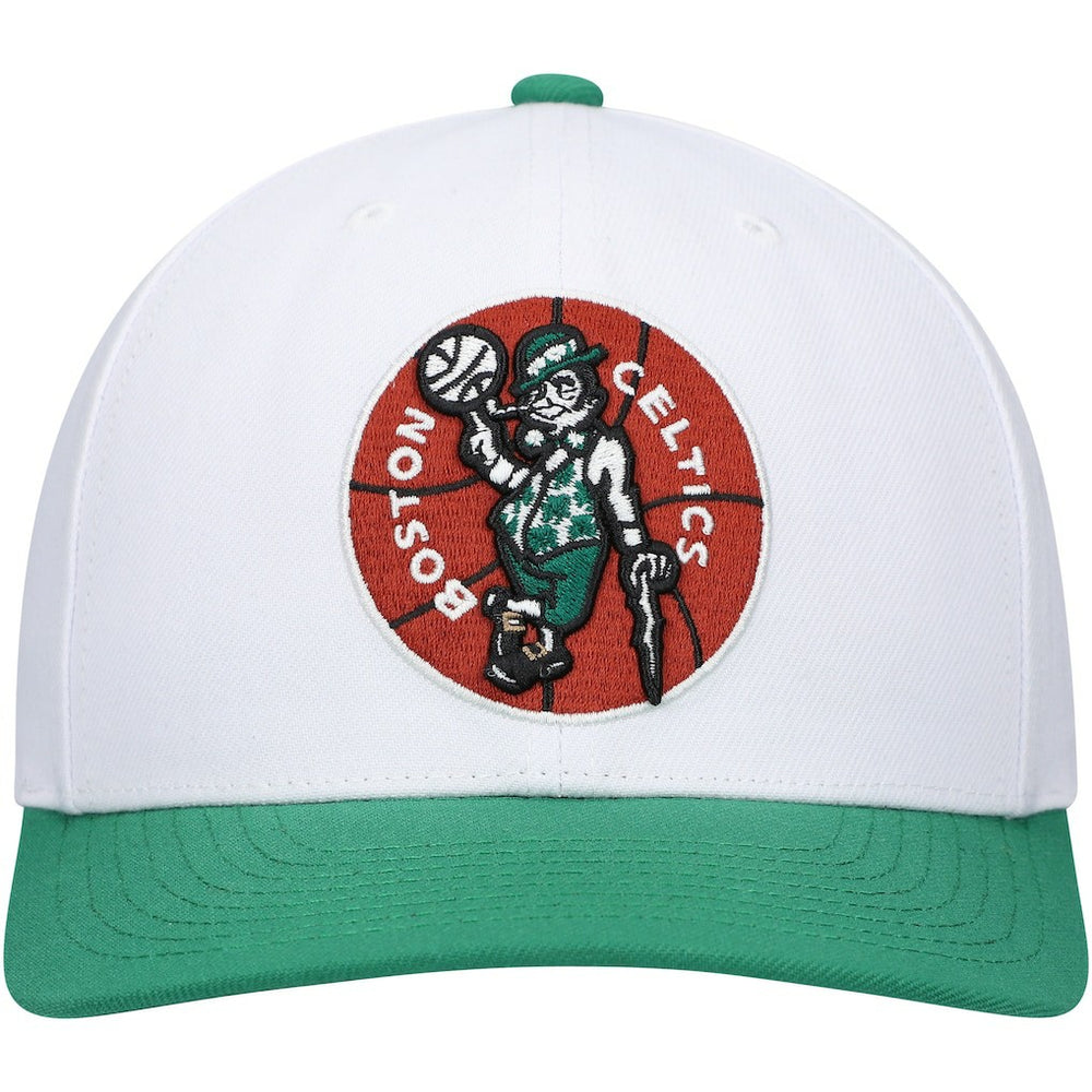 Boston Celtics Hardwood Classics Core 2-Tone 2.0 Pro Snapback Hat White/Green | Mitchell & Ness Near Me