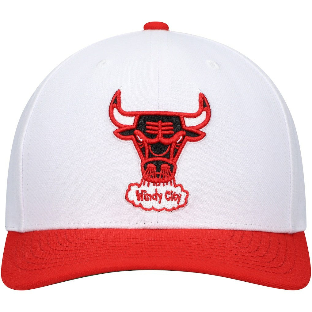 Chicago Bulls Hardwood Classics Core 2-Tone 2.0 Pro Snapback Hat White/Red | Mitchell & Ness Lifestyle