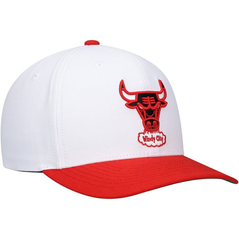 Chicago Bulls Hardwood Classics Core 2-Tone 2.0 Pro Snapback Hat White/Red | Mitchell & Ness Lifestyle