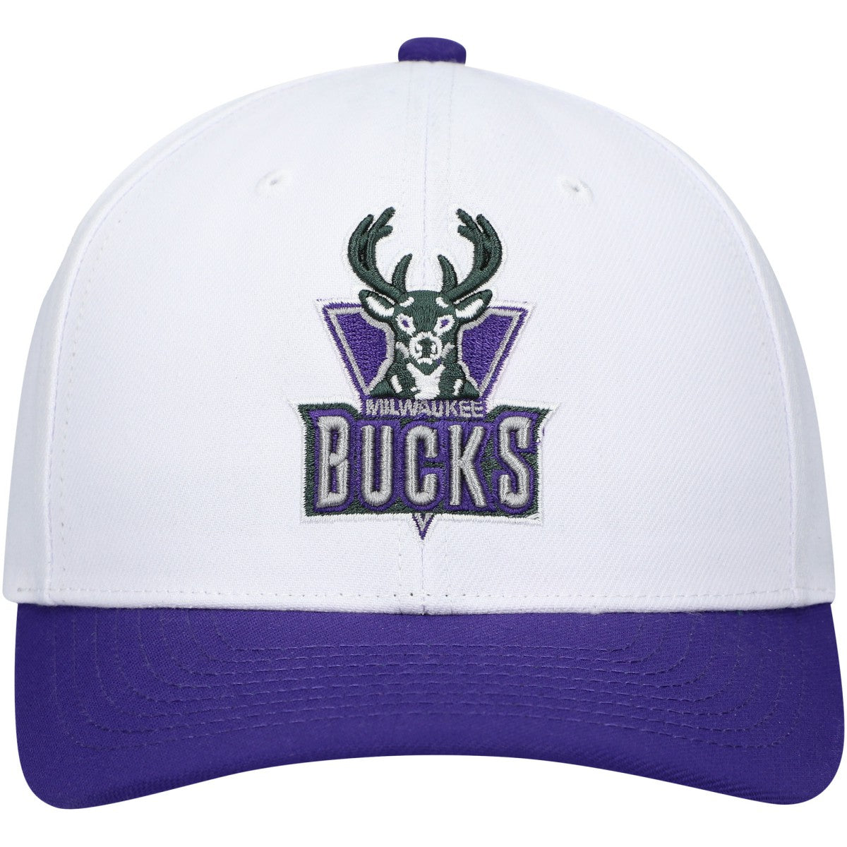 Milwaukee Bucks Hardwood Classics Core 2-Tone 2.0 Pro Snapback Hat White/Purple | Mitchell & Ness discount