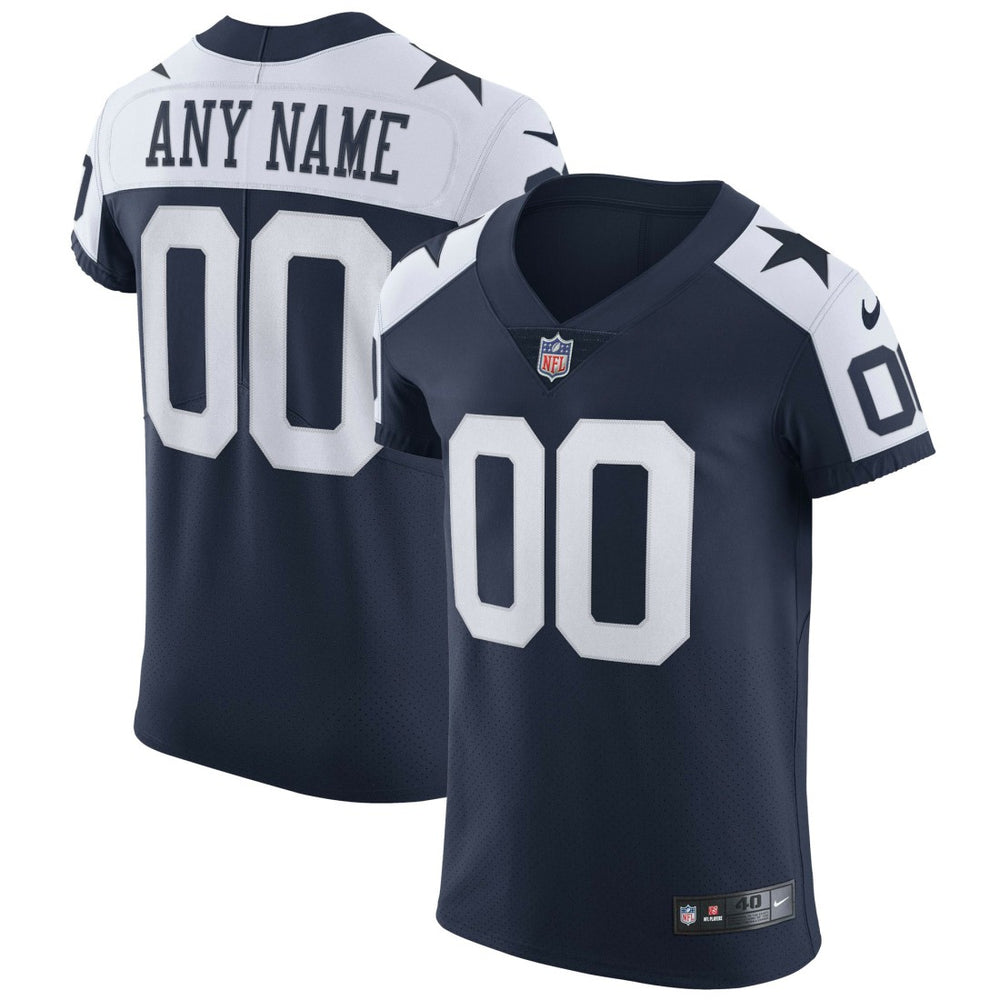 Nike Dallas Cowboys Alternate Vapor Elite Custom Jersey Navy