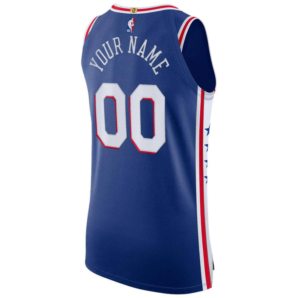 Philadelphia 76ers Custom Authentic Jersey Icon Edition Royal | Nike for sale