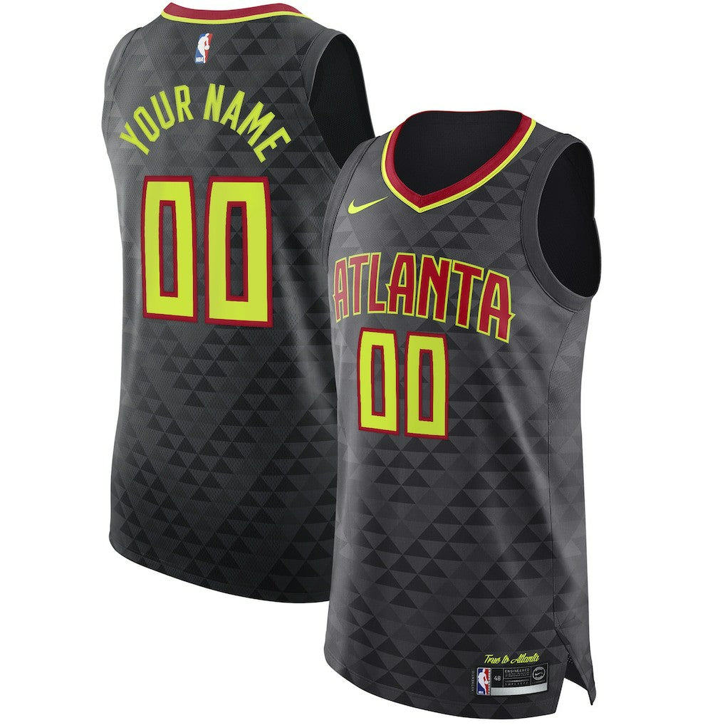 Atlanta Hawks Authentic Custom Jersey Black Icon Edition | Nike outlet