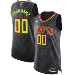 Atlanta Hawks Authentic Custom Jersey Black Icon Edition | Nike outlet