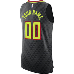 Atlanta Hawks Authentic Custom Jersey Black Icon Edition | Nike outlet